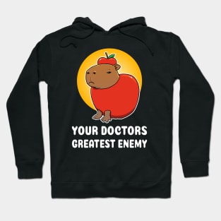 Your doctors greatest enemy Capybara cartoon Hoodie